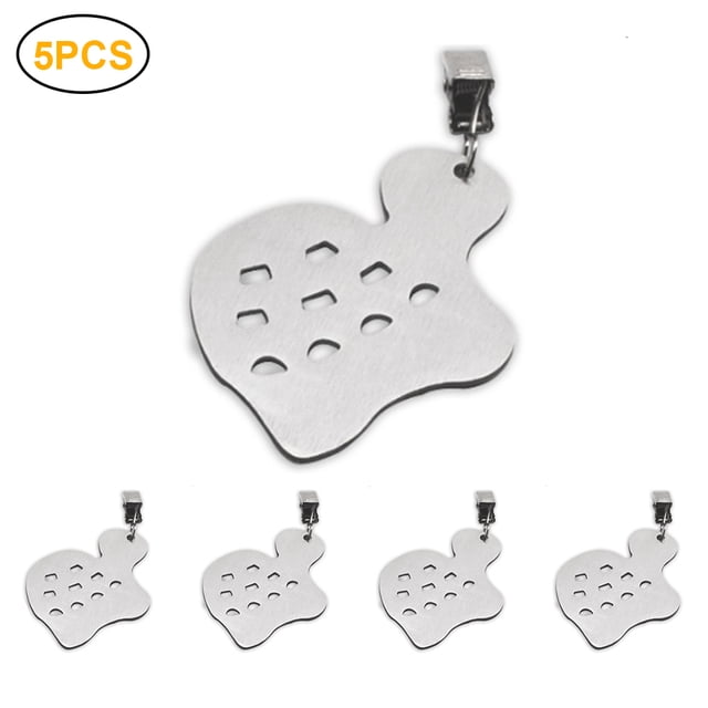 Paquete de 5 soportes y pesas para manteles de comedor, pinzas de acero inoxidable para manteles