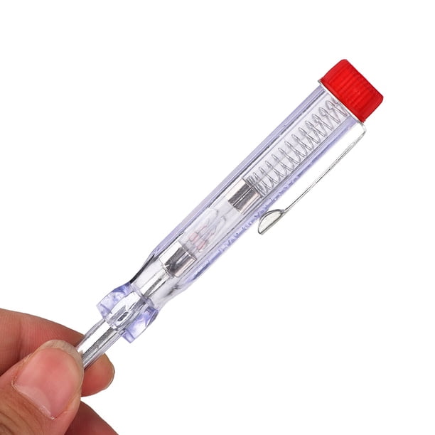 Pluma de Prueba de Voltaje Eléctrico para Coche, Lámpara de Luz, Probador de Circuito, detector para reparaciója de Maquinaria Automotriz, 6-12-24V