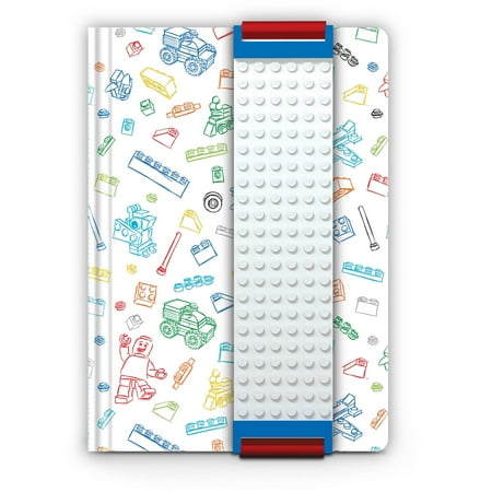 LEGO Journal with Band, White - Walmart.com