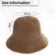 thumbnail image 2 of Sombrero de paja para mujer, sombrero de pescador tejido, sombrero de playa, gorra plegable, gorras de verano, sombrero de pescador para mujer, 2 of 5