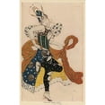 thumbnail image 3 of Léon Bakst 11x14 Black Modern Framed Museum Art Print Titled - The Peri from ‘Peri’ (1911 - 1916), 3 of 5