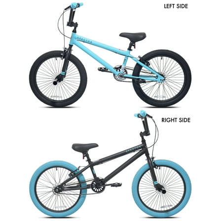 20" Kent Bicycle Spector Bicycle, Fits Rider 4'2"-5', Black/Teal, Child/Tween/Teen, Unisex