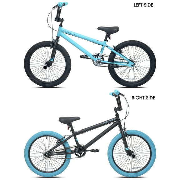 20" Kent Bicycle Spector Bicycle, Fits Rider 4'2"-5', Black/Teal, Child/Tween/Teen, Unisex