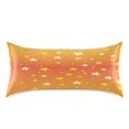 thumbnail image 3 of Orange Star Pattern Standard Size Satin Pillowcase 20''x26'' Double-Sided Print Soft Wrinkle Resistant, 3 of 9