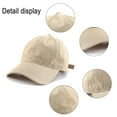 thumbnail image 3 of Dad Hat Unisex Cotton Baseball Cap for Men and Women Adjustable Lightweight Polo Style Curved Brim - khaki, 3 of 6