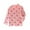 Pink, variant on KAUOD Toddler Baby Girls Crewneck Shirts Long Sleeve Basic Layering T-Shirt Cotton Ruffle Heart Print Blouse Kids Fall Top