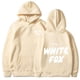 thumbnail image 1 of 2024 nuevo WHITEFOX letras delanteras y traseras estilo europeo y americano Sudadera con capucha serie invierno polar suelto, 1 of 5