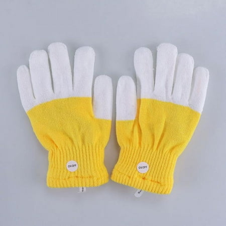 

1 Pair Children LED Gloves Glare in Dark Finger Light Glow Flashing Toy for Children Birthday Holiday Ball Party Bar Gift