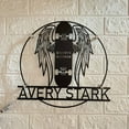 thumbnail image 2 of Handmadetneonsign Custom Wings Skateboard Metal Wall Art LED Light - Personalized Skate Boarding Name, 2 of 3