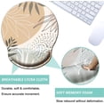 thumbnail image 3 of LQCrafK Mouse Pad with Wrist Support, Ergonomic Mouse Pad with Memory Foam Wrist Rest Cushion, Non-Slip Rubber Base Gaming Mice Pad for Home Office Computer Laptop, Human Skeleton, 3 of 14