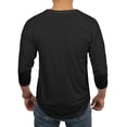 thumbnail image 2 of Men's Basic Raglan 3/4 Sleeve Tee Shirts Baseball Solid Athletic Crew Neck, 2 of 5