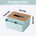 thumbnail image 3 of Cqxid Storage Case Under $10 Home & Garden Home Textile Storage Tissue Box Cover Plastic Rectangular Facial Tissue Holder Dispenser With Storage For Bathroom Living Room Kitchen Home, 3 of 6