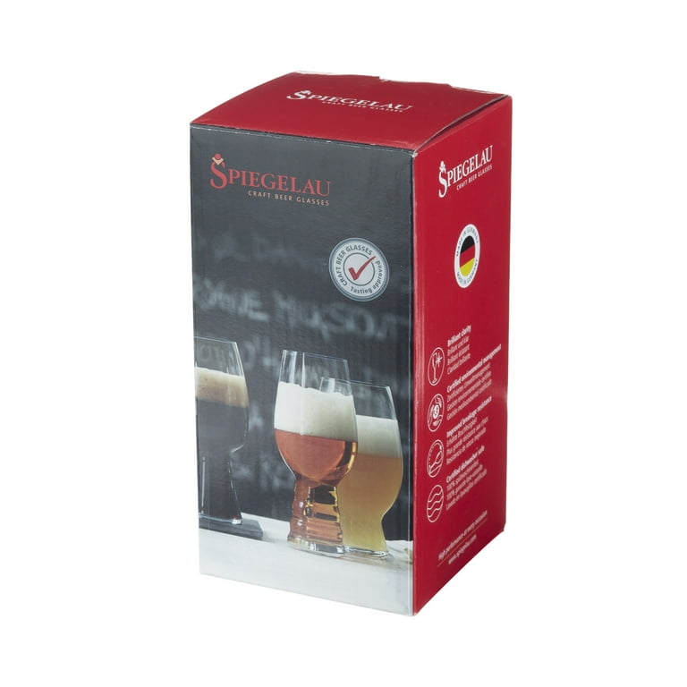 Spiegelau Craft Beer Tasting Kit Glasses, Set of 3, Lead-Free Crystal,  Modern Beer Glasses, Dishwasher Safe