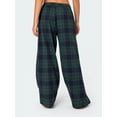 thumbnail image 5 of JYYYBF Women's Casual Trousers Classic Plaid Print Elastic Waist Loose Wide Leg Pants Lounge Pants, 5 of 7