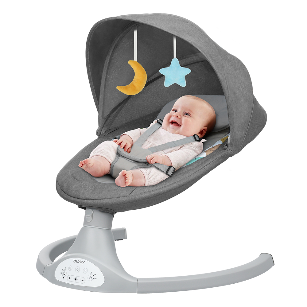 Bioby Electric Baby Swing Chair, Infant Swing with Remote Control ...