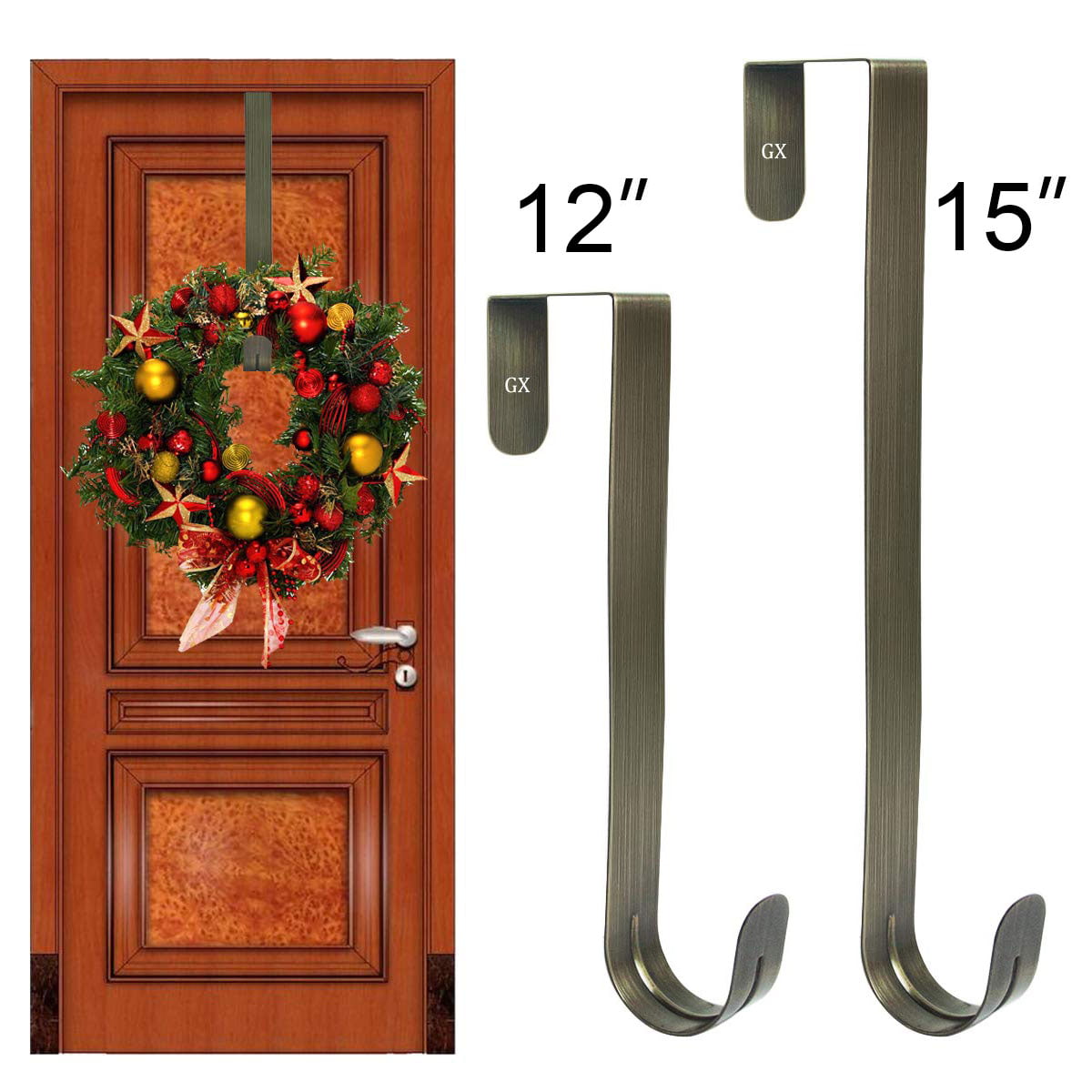 Metal Hooks Over The Door For Hanging Hooks Wreath Hanger Christmas Home Kitchen 