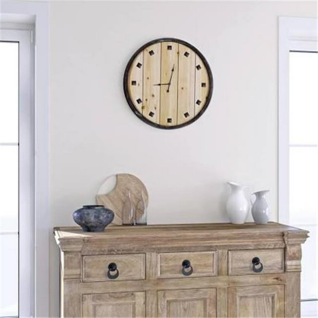 Yosemite CLKDL4822 Rustic Roaming Clock - Brown