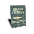 thumbnail image 3 of Shark Fishing Novelty Sign, Metal Wall Decor - 10x14 inches, 3 of 4