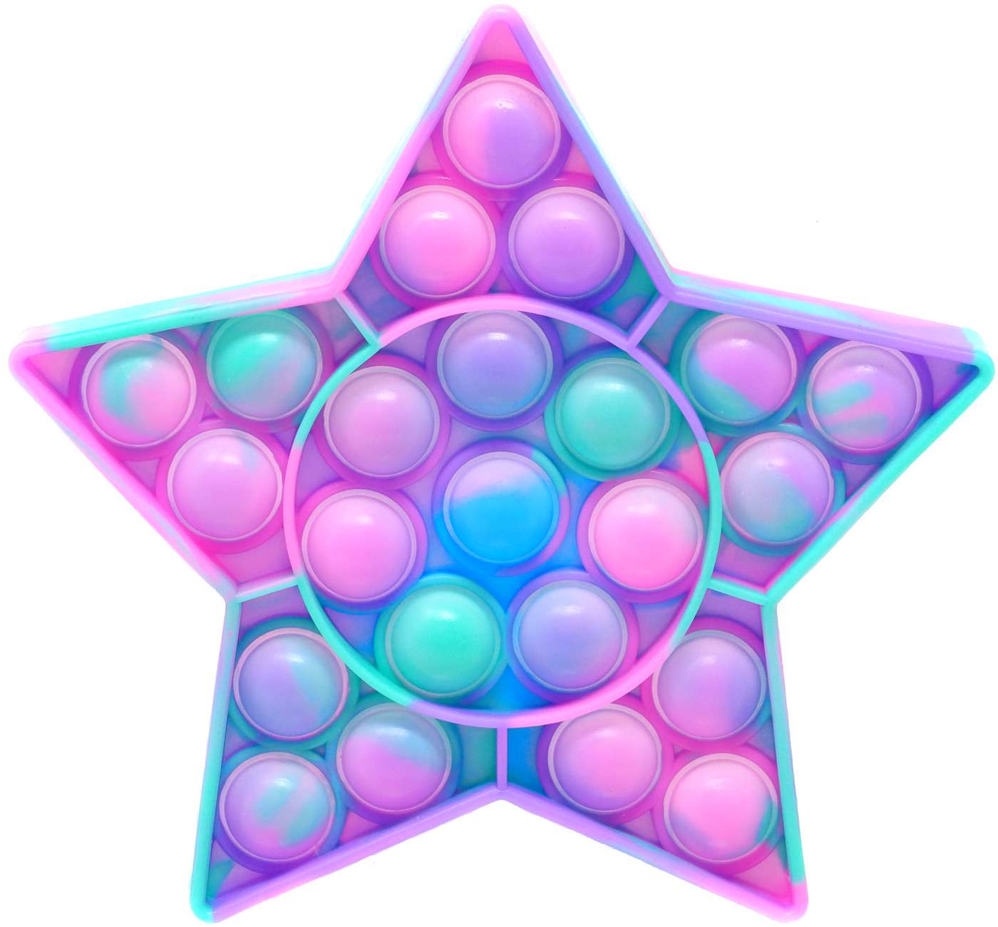 Bubble Poppers Star Fidget Toy (Random Color)