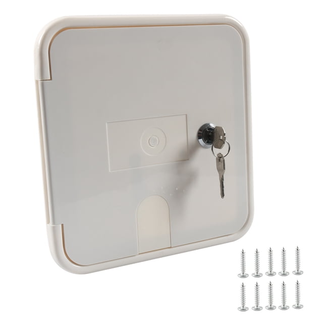 KAKOWELY Rv Power Cable Hatch Door With Screws Electrical Access Door For Campervan Easy Installation And Replacement Fits Various Rv Conversion Needs,8.66X"X8.07"X1.57"
