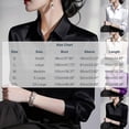 thumbnail image 6 of CaComMARK PI Women's Satin Blouse Long Sleeve Button Down Shirt Business Casual Dressy office Tops Date Night Going Out Outfits Beige, 6 of 6