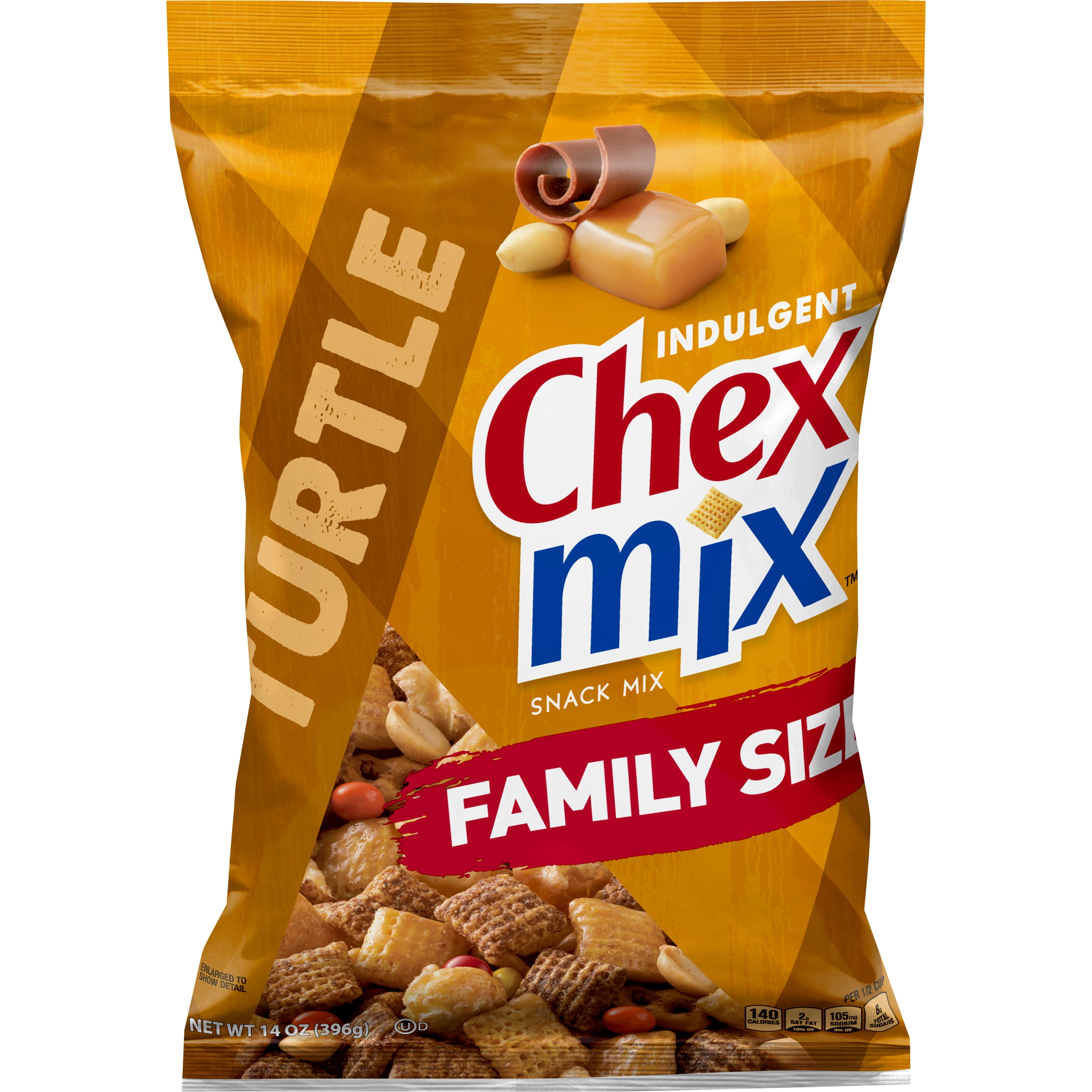 Chex Mix Indulgent Turtle Snack Mix, 14 oz Family Size