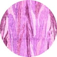 thumbnail image 1 of Ahgly Company Indoor Round Abstract Pink Modern Area Rugs, 5' Round, 1 of 4