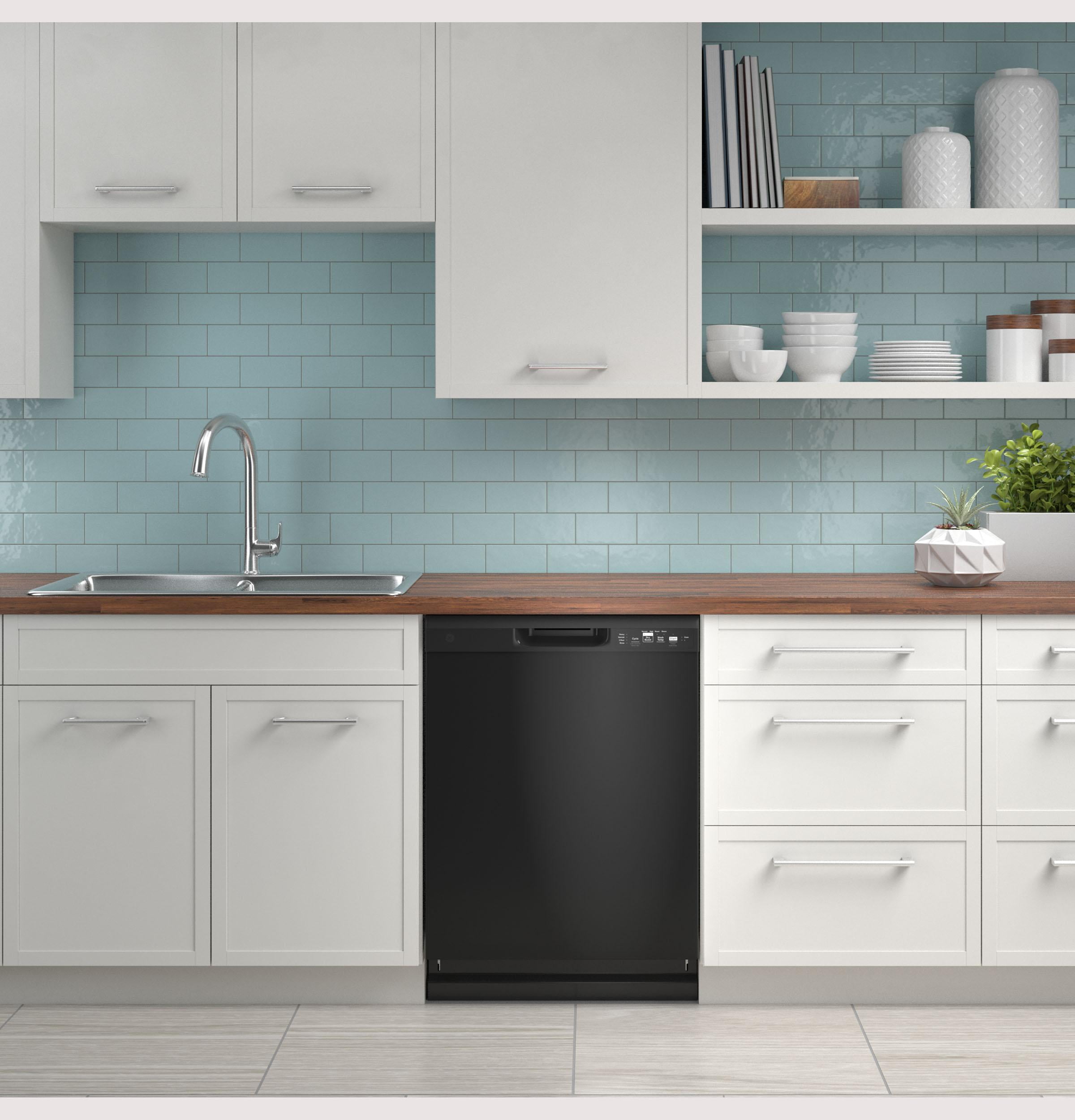 GE® Dishwasher with Front Controls