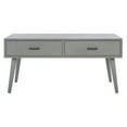 thumbnail image 2 of SAFAVIEH Mozart Mid-Century 2 Drawer Coffee Table, Distressed Grey, 2 of 7