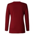 thumbnail image 5 of Fewfanhot Clothes for Women Long Sleeve Tops Graphic Tee Casual Loose Crew Neck T Shirts, 5 of 5