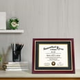 thumbnail image 2 of GraduationMall Cherry Diploma Certificate Frame with Gold Trim Tempered Glass 8.5 x 11 /11 x 14, 2 of 7