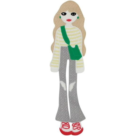 Fashion Cartoon Characters Embroidery Patches Fabric Sew on Patches DIY Craft Supplies 2 Pieces