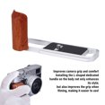thumbnail image 4 of Empuñadura En Forma De L Para Cámara, Empuñadura De aleación De Aluminio Con De Madera, Placa De Liberación Rápida, Para Cámara X E5, 4 of 7