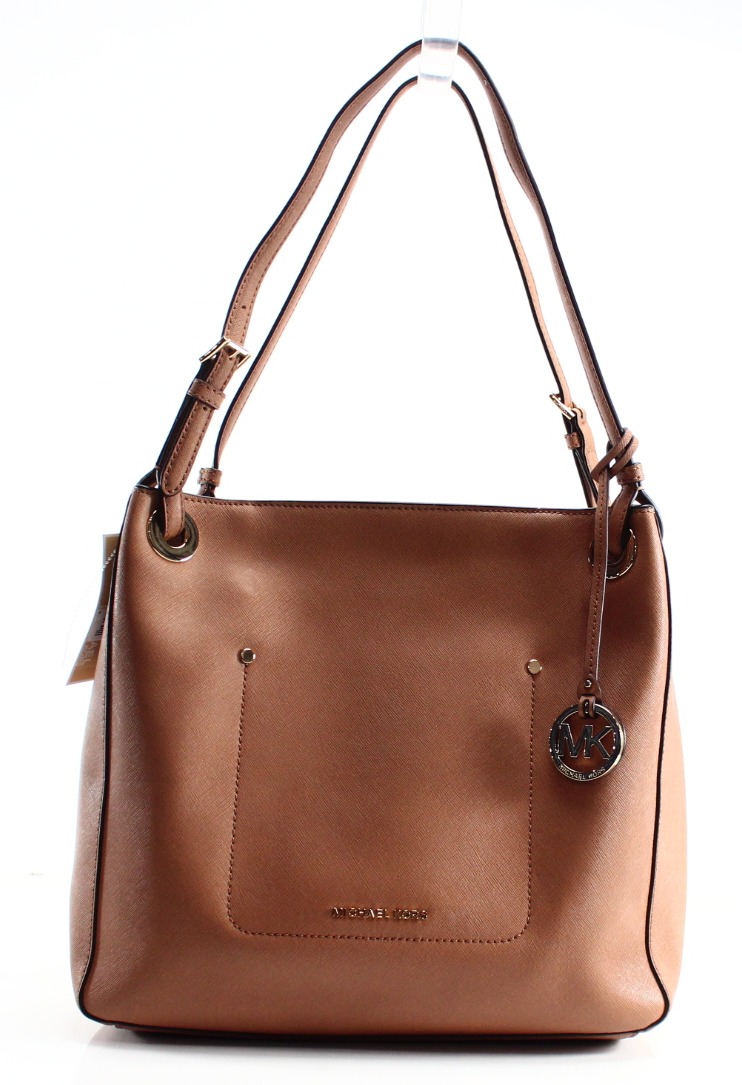 michael kors satchel brown