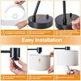 thumbnail image 2 of NATYSWAN Table Lamp for Bedroom Set of 2 with USB C+A Ports, Fully Stepless Dimmable Bedside Lamp with Linen Lampshade, Contemporary Lamp for Living Room Reading Office, 2 LED Bulbs Included (Black), 2 of 8