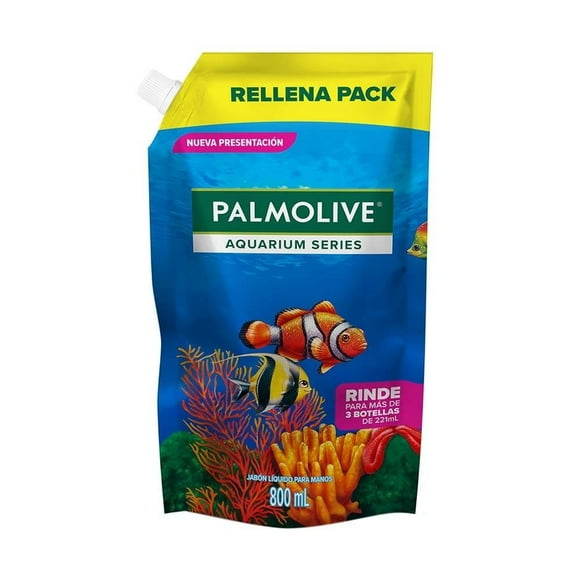 Jabón Líquido para Manos Palmolive Caprice Aquarium Series Rellena Pack 800 ml