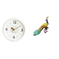 thumbnail image 1 of Reloj De Pared Decorativo Moderno Con Números Grandes Y Movimiento Silencioso, Con Elegante Escultura De Pavo Real Para Decoración Del Hogar, La Oficina, El Estudio, El Jardín Y El Patio., 1 of 8