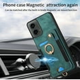thumbnail image 4 of Asuwish Phone Case for Motorola Moto G 5G 2024 Wallet Cell Cover with Tempered Glass Screen Protector Slim Lanyard Wrist Strap RFID Ring Stand Credit Card Holder Slot G5G 5 G G5 Women Men Green, 4 of 11