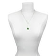 thumbnail image 3 of Delight Jewelry Goldtone Opaque Green Lucky Four Leaf Clover Silver tone Elegant Infinity Lariat Necklace, 3 of 4