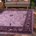 thumbnail image 2 of Unique Loom La Jolla Botanical Rug 8' x 8' Square Violet/Dark Purple, 2 of 2