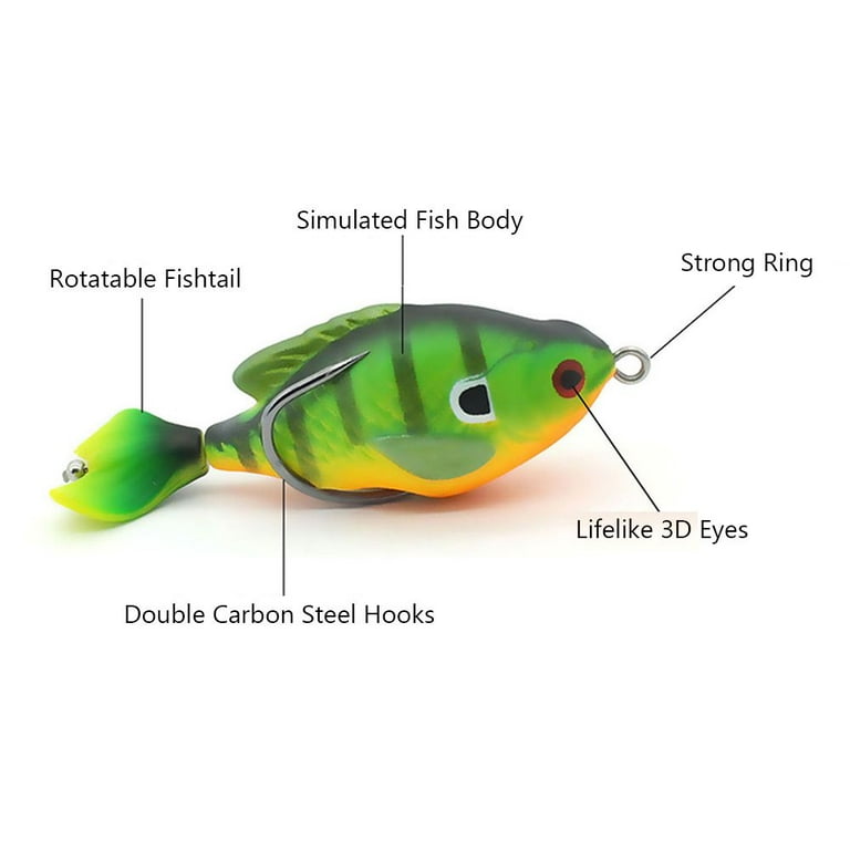 Universal Tail Wobbler Rotatable Lifelike Fishing Lure Fish Baits