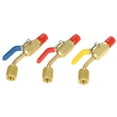 thumbnail image 1 of Air Conditioning Refrigerant 3PCS Color Coded R410A R134A Shut Valves for AC HVAC Refrigeration Charging Hoses, 1 of 7
