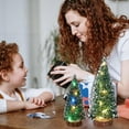 thumbnail image 5 of 12/10/8/6 Inch Tabletop LED Mini Christmas Tree, Miniature Pine Christmas Tree with Lights, Battery Operated（INCLUDED) Artificial Xmas Tree, Best DIY Christmas Decorations - Warm Light, 5 of 6