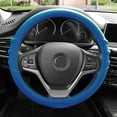 thumbnail image 4 of FH Group Universal Fit Silicone Steering Wheel Cover Grip Marks w/ Blue Dash Mat Blue for Auto FH3003BLUE-FH3011BLUE, 4 of 5