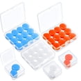 thumbnail image 1 of Tapones para los oídos para dormir, nadar, 36 tapones para los oídos moldeables de silicona reutilizables con cancelación de ruido para campos de tiro, nadadores, ronquidos, conciertos, avio, 1 of 5
