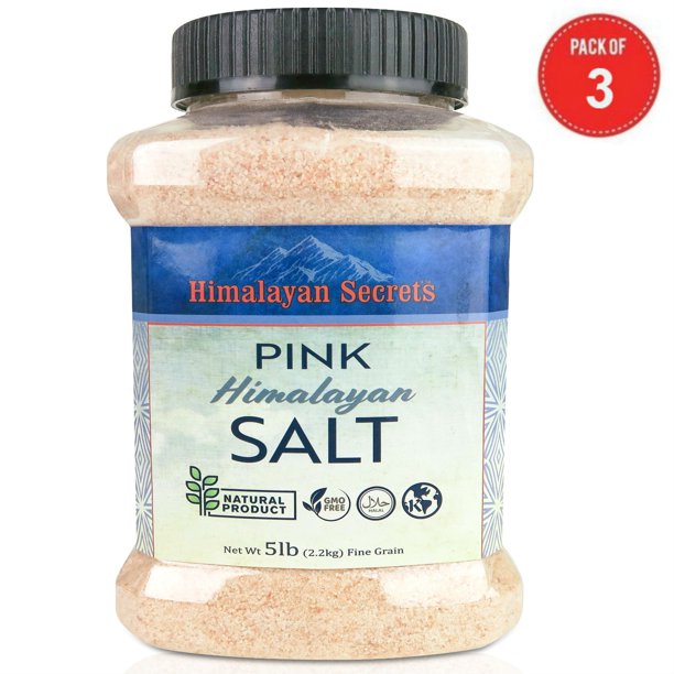 Himalayan Secrets Gourmet Pink Himalayan Salt Bulk Jars 100 Natural