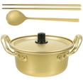thumbnail image 1 of 1 Set Hot-pot Pot Double Handle Cooking Pot Aluminum Wok with Spoon, 1 of 8