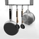 thumbnail image 3 of Estantes colgantes para ollas, para el techo de la cocina, colgador de sartenes para la pared, organizador de utensilios de cocina multiusos con cadenas y ganchos (gancho en forma de S), 3 of 5