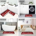 thumbnail image 4 of Christmas Balls Red Kitchen Rugs 2 Pieces, Snow Floor Mat Room Area Rug Washable Carpet Perfect for Living Room Bedroom Entryway, 4 of 7
