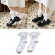 thumbnail image 4 of Women Lolita Cotton Short Crew Socks Japanese Preppy Style Sweet Ruffled Lace Trim Jacquard Floral Pattern Ankle Hosiery, 4 of 4